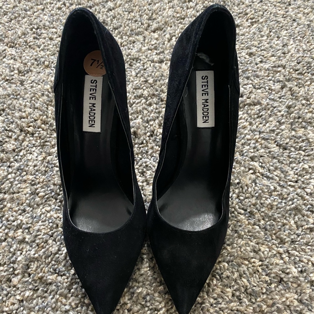 Suede Black Steve Madden 👠